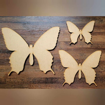 Large Wooden Butterfly Shapes MDF 5-60cm 6mm Thick Sign Craft Laser Cut Animal