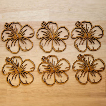 Large Wooden Floral Lily Flower Shapes MDF 5-60cm 3mm Thick Sign Craft Laser Cut