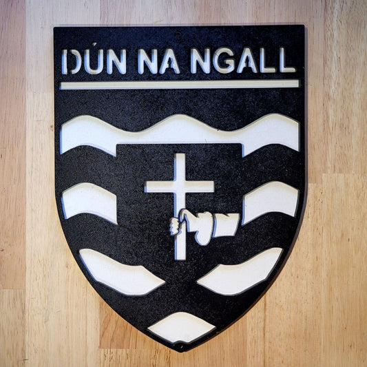 Large wooden GAA Donegal Gaelic Sports 3D Sign Wall art Hanging Plaque Painted