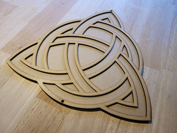 Celtic Knot Large 3D Wooden Irish Family circle Sign Wall Door Hanging Plaque