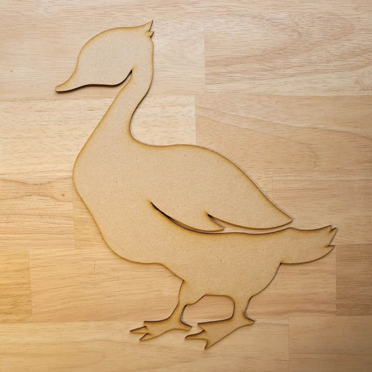 Large Wooden Farm Duck Shapes MDF 10-60cm 3mm Thick Sign Craft Laser Cut Baby