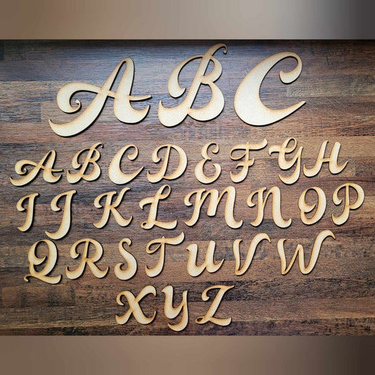 Wooden Letters Large MDF Vintage Garage Font 5-60cm 3mm Thick Sign Retro Craft