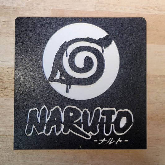 Large Wooden Naruto 3D Classic Anime Sign Wall art Door Hanging Plaque Painted