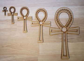 Egyptian Ankh Symbol Craft Shapes Wooden MDF 5-60cm Decoration Embellishment