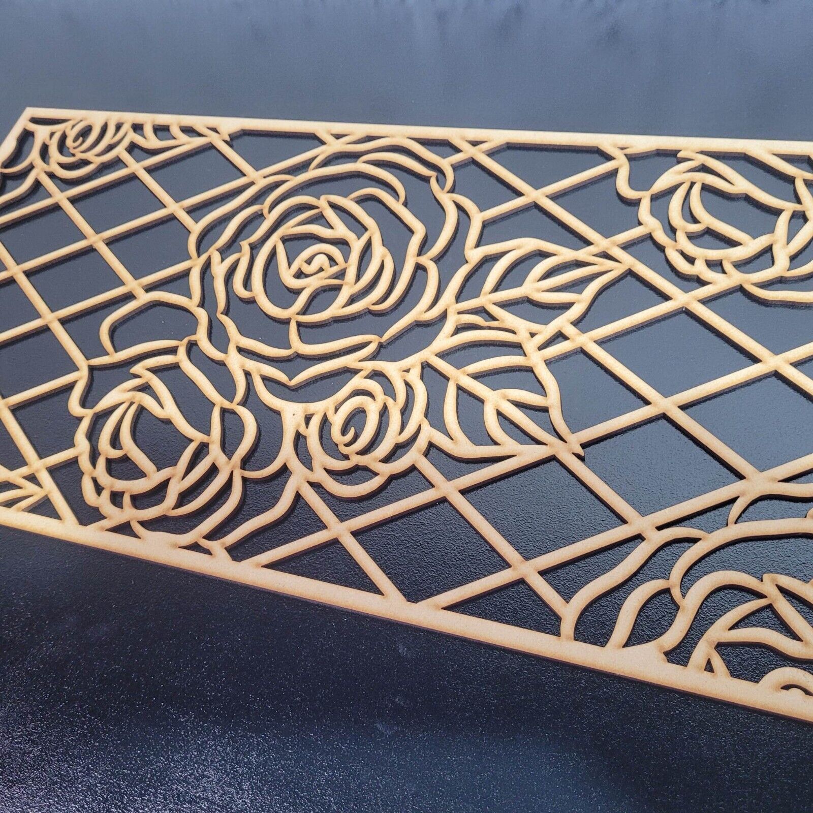 Georgian Rose Decorative Screen Radiator Cabinet Panel 2FT x 4FT 3mm 6mm 0117