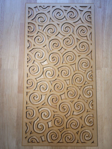 Ripple Swirl Decorative Screen Radiator Cabinet Panel 2FT x 4FT 3mm 6mm 0040