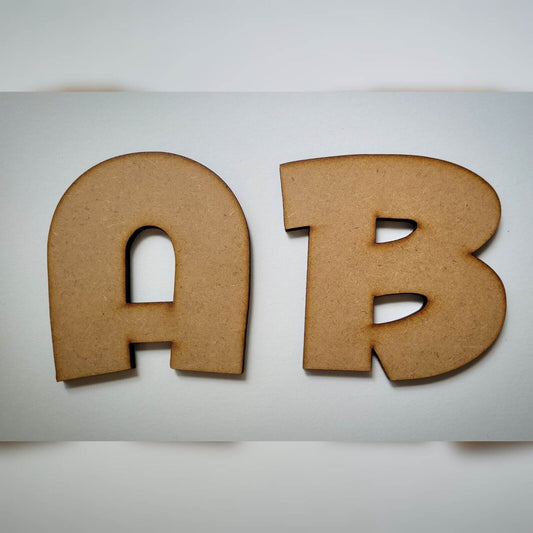 Large wooden Letters MDF Huggable Baby Comic Font 10-60cm 6mm Thick Sign Craft