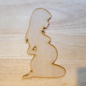 Wooden MDF Pregnancy Bump Baby Shower Silhouette available in Various Sizes