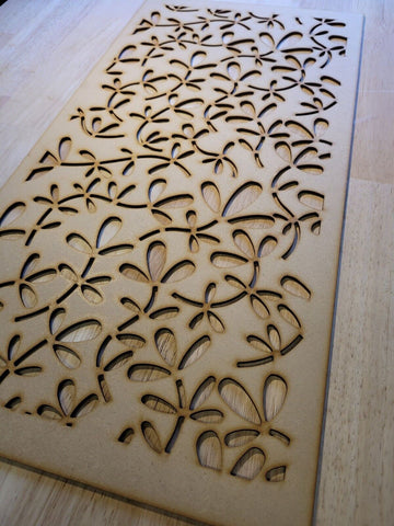 Leaf Shoots Decorative Screen Radiator Cabinet Panel 2FT x 4FT 3mm 6mm 0023