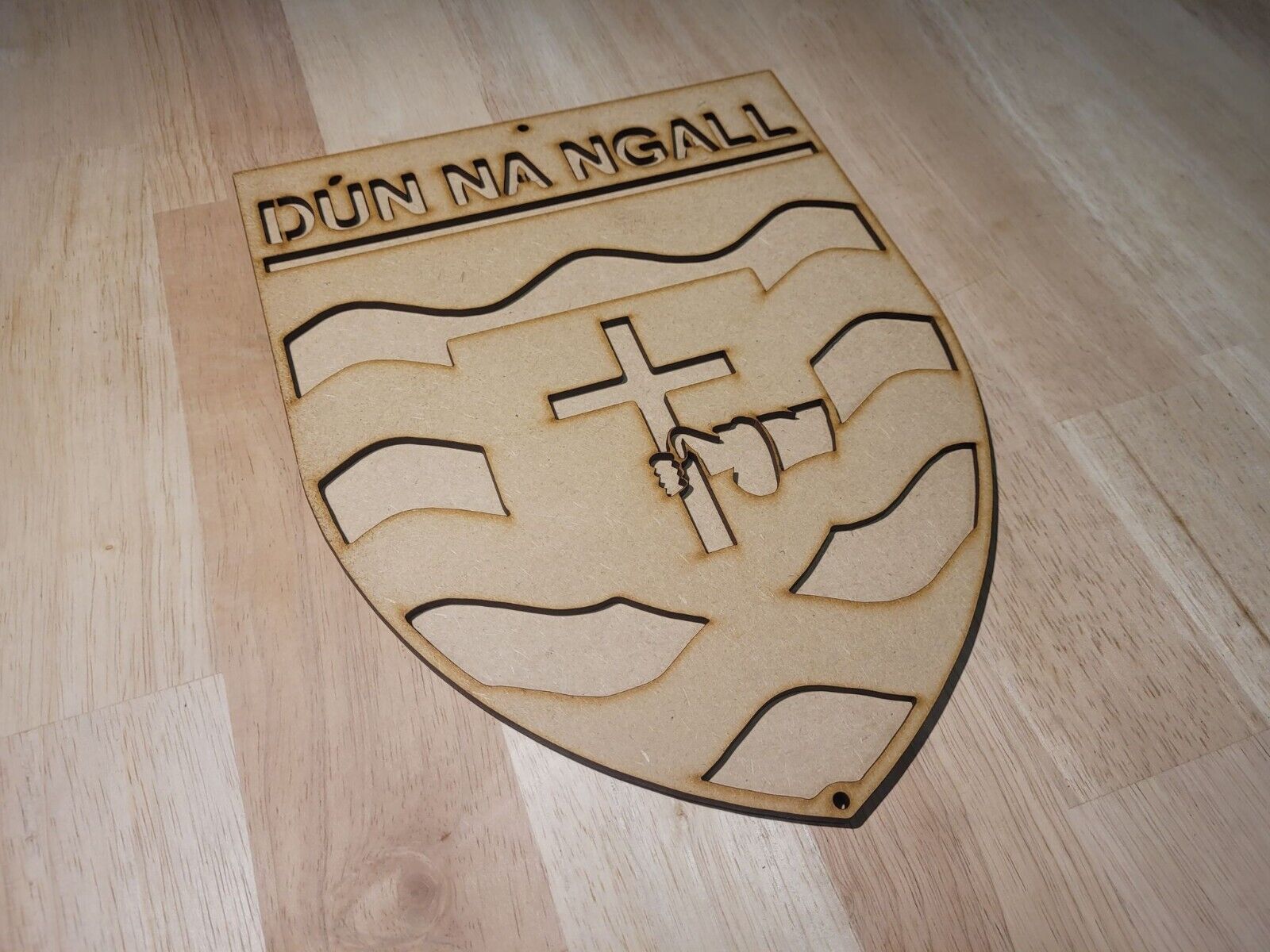 Large Donegal GAA 3D Wall Art Sports county Team Sign Wooden Door Hanging Plaque