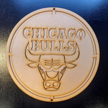 Large Chicago Bulls 3D Wall Art Basketball Sign Wall Art Door Hanging Plaque