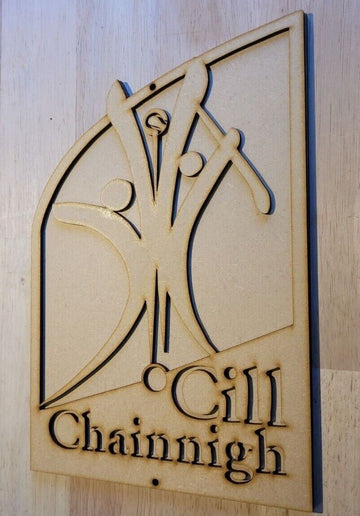 Large Kilkenny GAA 3D Wall Art Sports Team Sign Wall Door Hanging Plaque 6 mm