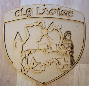 Large Co Laois GAA 3D Wall Art Sports Team Sign Wall Door Hanging Plaque 6 mm