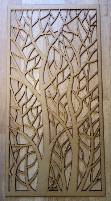 Tree Branch Decorative Screen Radiator Cabinet Cut Panel 2FT x 4FT 3mm 6mm 0001