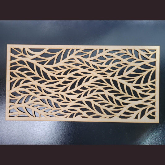 Leaf Wave Decorative Screen Radiator Cabinet Laser Panel 2FT x 4FT 3mm 6mm 0063