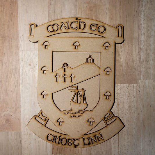 Large Mayo GAA 3D Wall Art Sports Team County Sign Wall Art Door Hanging Plaque