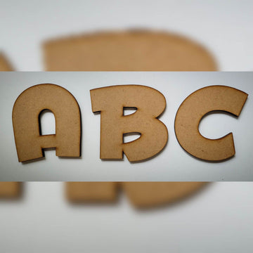 Large wooden Letters MDF Huggable Baby Comic Font 10-60cm 6mm Thick Sign Craft