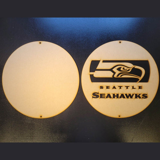 Large Seattle Seahawks 3D Wall Art NFL Team Sign Wall Art Door Hanging Plaque