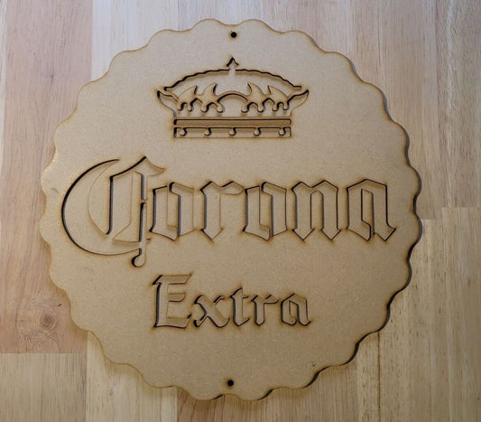 Corona Extra Beer Pub Large 3D Wooden Sign Wall Art Door Hanging Bar Plaque DIY