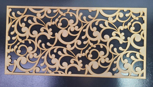 Damask Georgian Decorative Screen Radiator Cabinet Panel 2FT x 4FT 3mm 6mm 0127