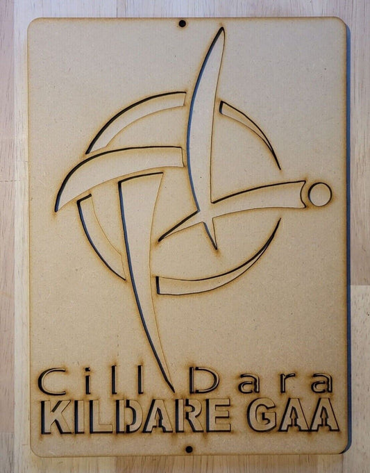 Large Kildare GAA 3D Wall Art Sports Team Sign Wall Door Hanging Plaque 6 mm