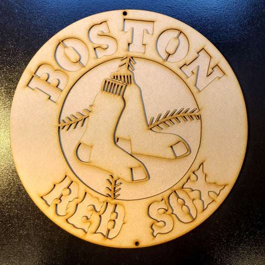 Large Boston Red Sox 3D Wall Art Baseball Team Sign Wall Art Door Hanging Plaque