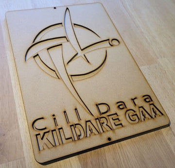 Large Kildare GAA 3D Wall Art Sports Team Sign Wall Door Hanging Plaque 6 mm