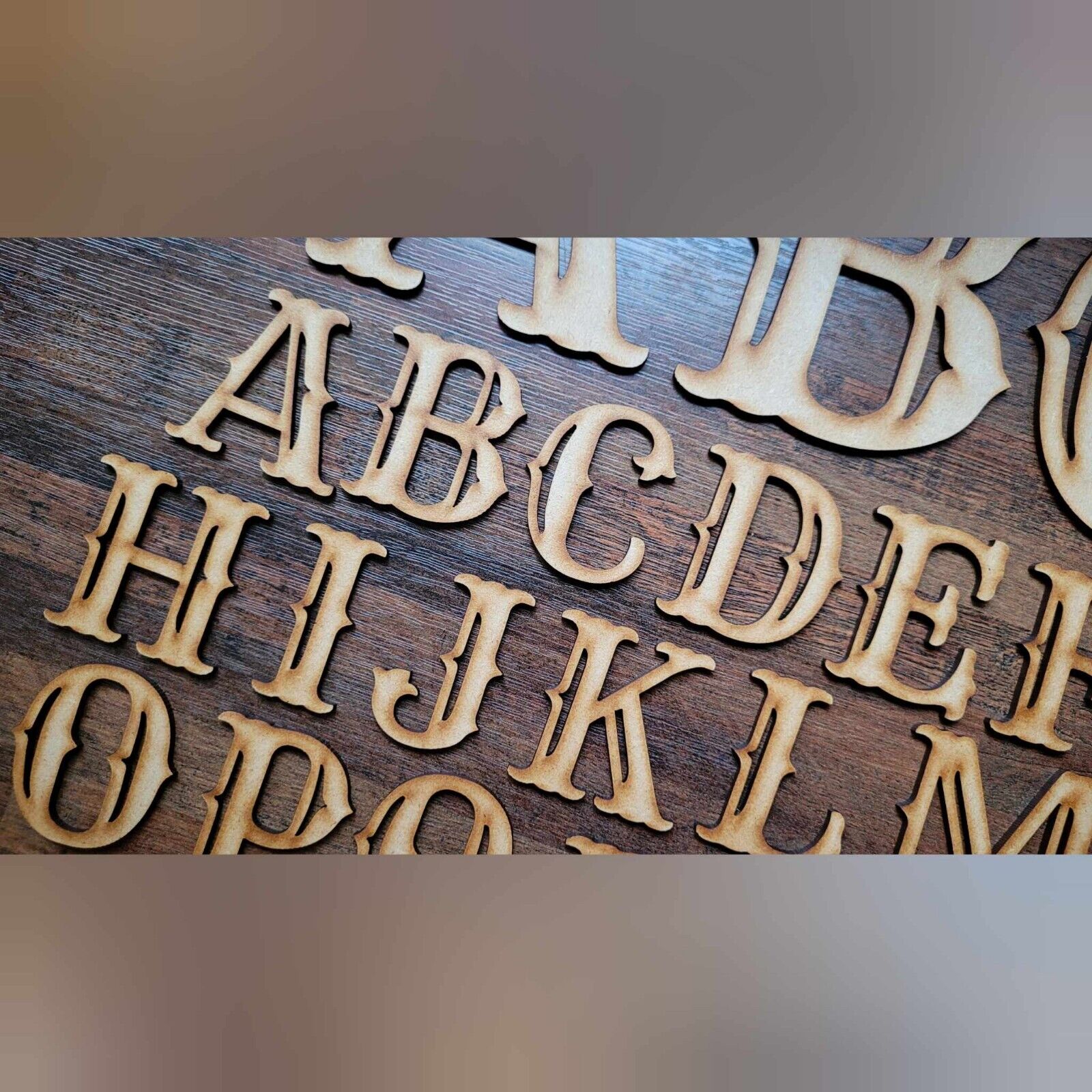 Wooden Letters Large MDF Cowboy Western Font 5-60cm 3mm Thick Sign Cra