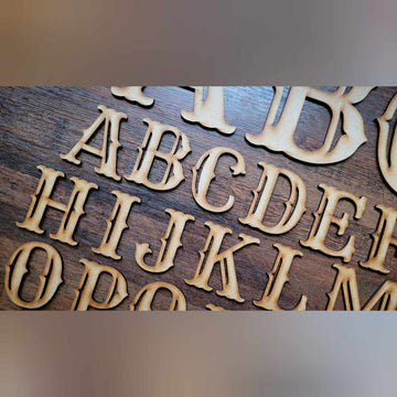 Wooden Letters Large MDF Cowboy Western Font 5-60cm 3mm Thick Sign Craft