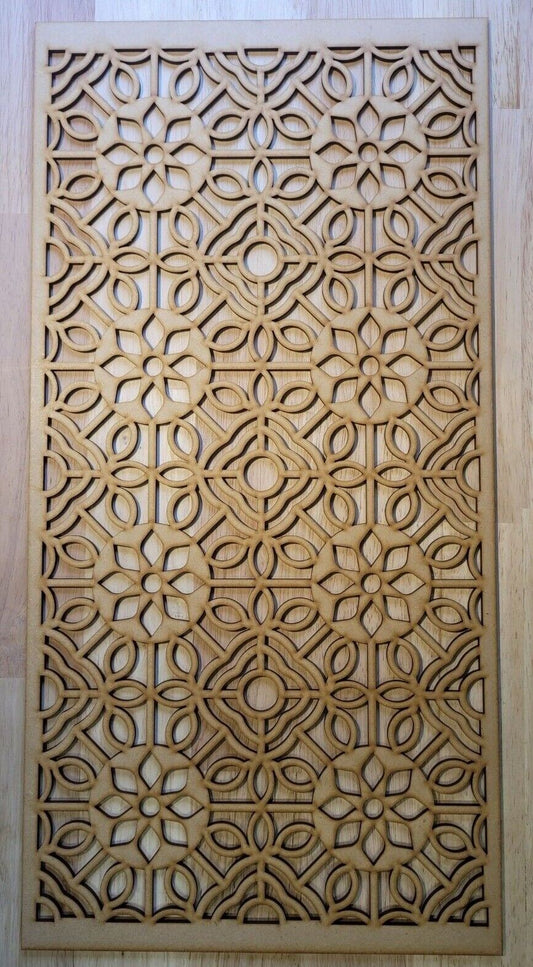 Mandela Decorative Screen Radiator Cabinet Lasercut Panel 2FT x 4FT 3mm 6mm 0002