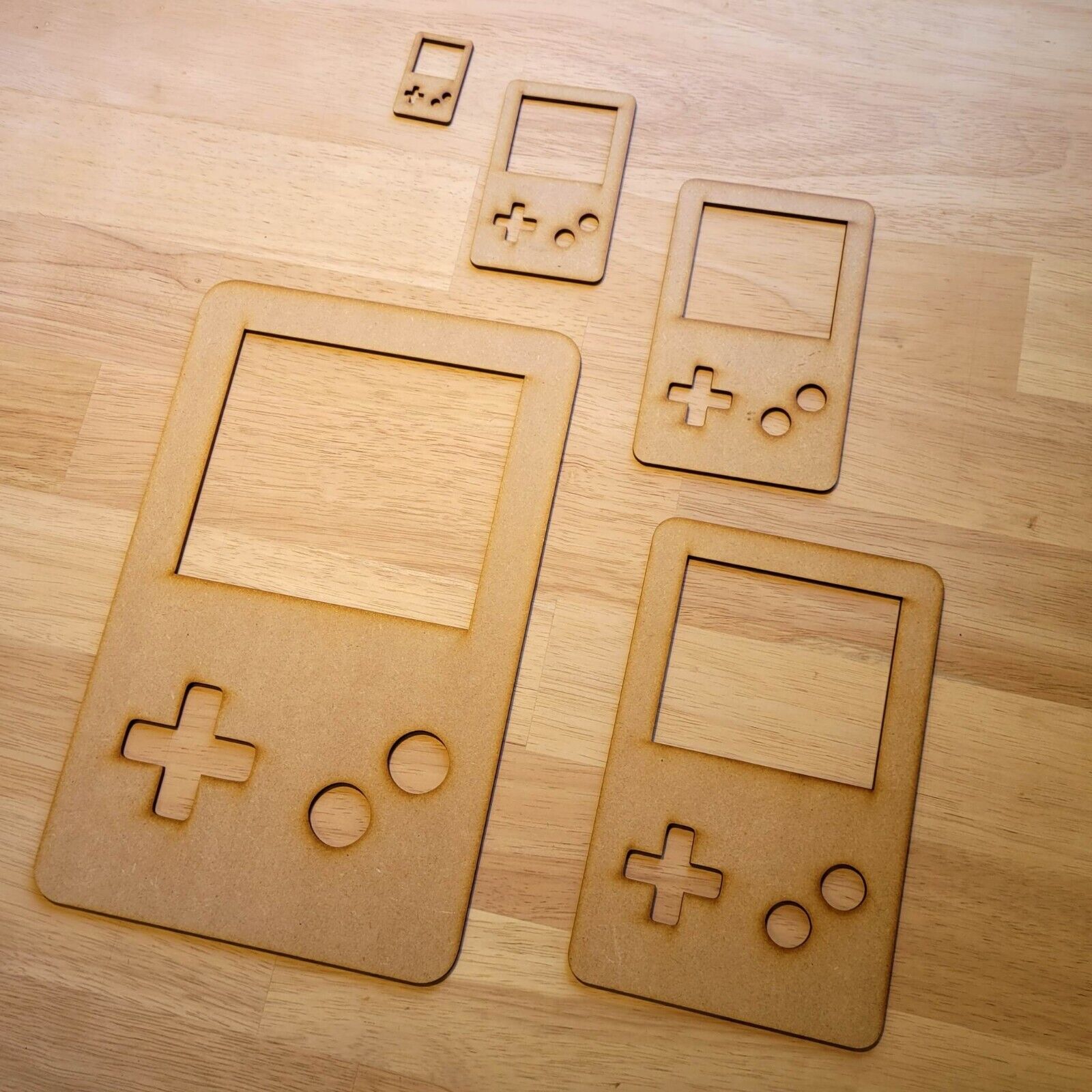 Large Retro Gameboy MDF Craft Shapes Wooden Blank Decoration Embellishment