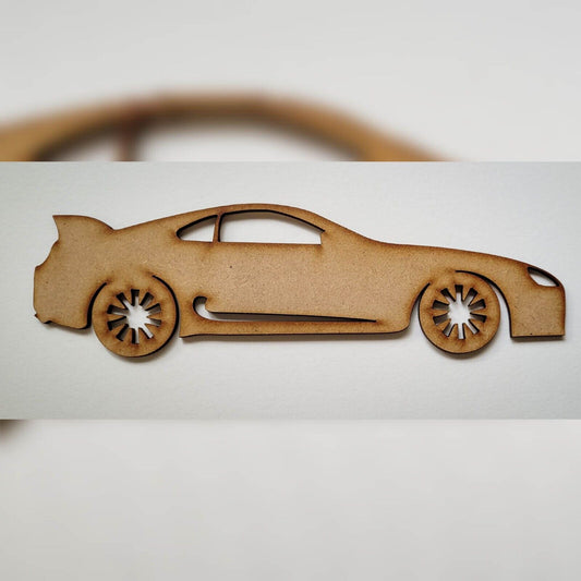 Sports Car MDF Craft Shapes Wooden 5-60cm Decoration Rally Race Car Driving