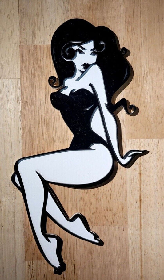 Large Pin Up Spa Beauty 3D Sign Make-Up Artist Wall art Hanging Plaque Painted