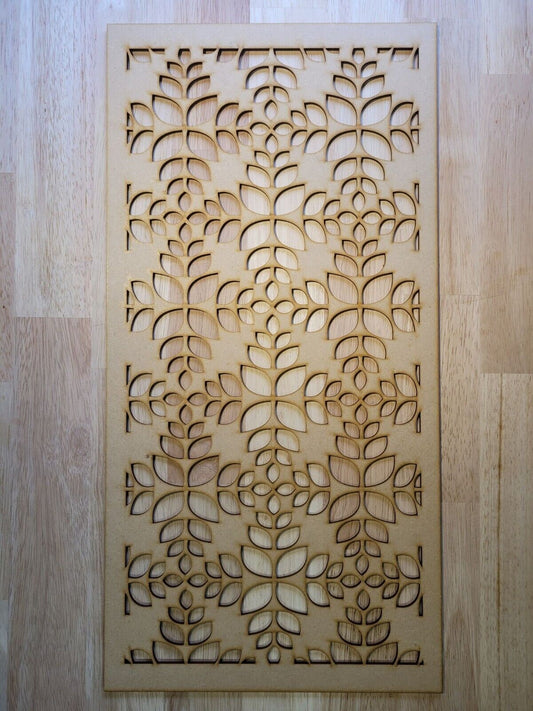 Floral Lattice Decorative Screen Radiator Cabinet Panel 2FT x 4FT 3mm 6mm 0019