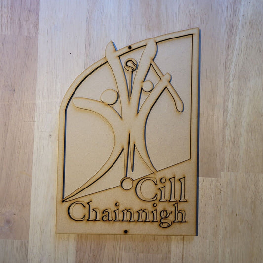 Large Kilkenny GAA 3D Wall Art Sports Team Sign Wall Door Hanging Plaque 6 mm