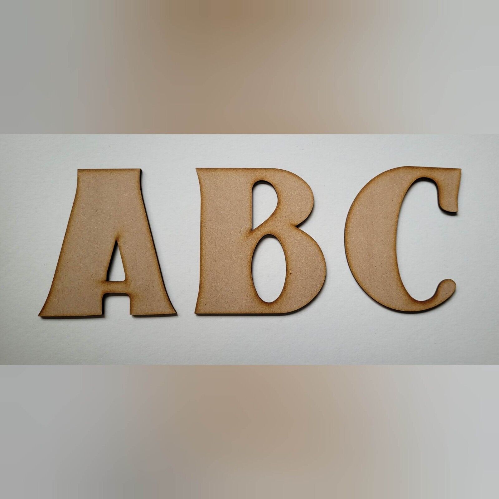 Large wooden Letters MDF Elegant Victorian Font 10-60cm 6mm Thick Sign