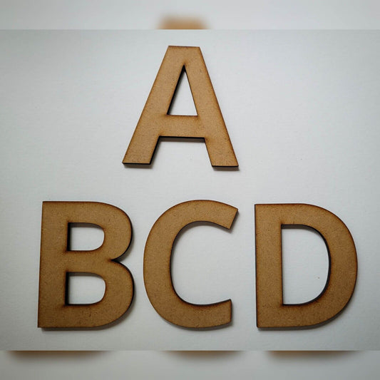 Large wooden Letters MDF SANS Bold Display Font 10-60cm 6mm Thick Sign Craft