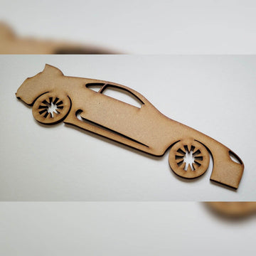 Sports Car MDF Craft Shapes Wooden 5-60cm Decoration Rally Race Car Driving