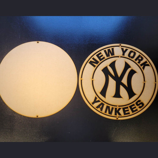 Large New York Yankees 3D Wall Art Baseball Sign Wall Art Door Hanging Plaque