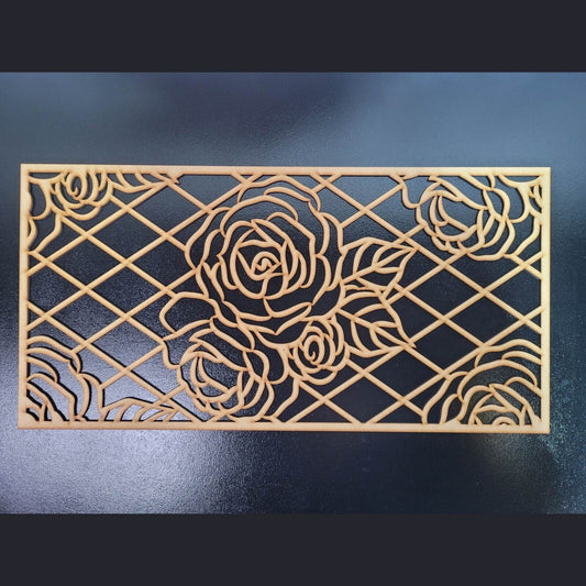 Georgian Rose Decorative Screen Radiator Cabinet Panel 2FT x 4FT 3mm 6mm 0117