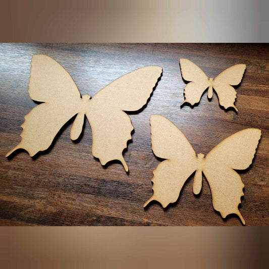 Large Wooden Butterfly Shapes MDF 5-60cm 6mm Thick Sign Craft Laser Cut Animal