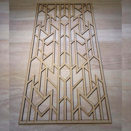 Art Deco Geometric Decorative Screen Radiator Cabinet Panel 2FTx4FT 3mm 6mm 0084