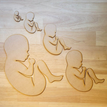 Large Newborn Baby Shower MDF Craft Shapes Wooden Decoration Embellishment