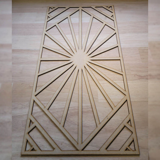 Art Deco Star Decorative Screen Radiator Cabinet Panel 2FT x 4FT 3mm 6mm 0099