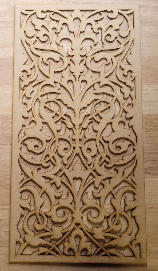 French Damask Decorative Screen Radiator Cabinet Panel 2FT x 4FT 3mm 6mm 0062