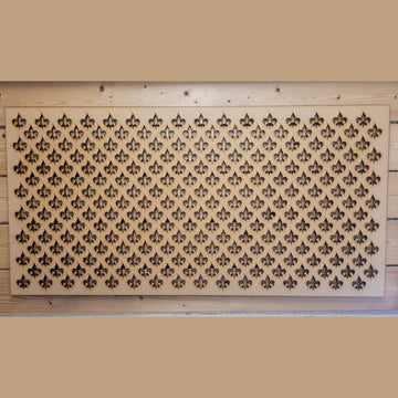 Fleur-Du-Lis Lily Decorative Screen Radiator Cabinet Panel 2FTx4FT 3mm 6mm 0129