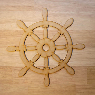 Ship Boat Steering Wheel MDF Craft 5 - 60cm Shapes Sea Marine Wooden Scrapbook