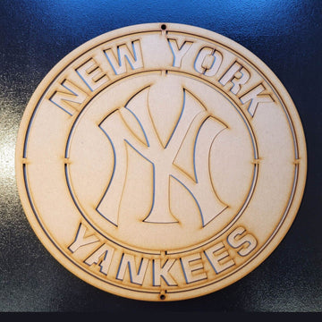 Large New York Yankees 3D Wall Art Baseball Sign Wall Art Door Hanging Plaque