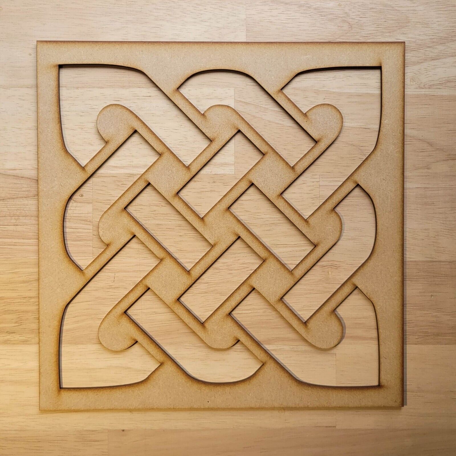 Celtic Knot Decorative Screen Radiator Cabinet square MDF Panel 2ftx2ft 039