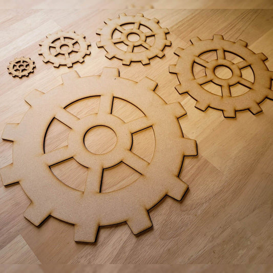 Wooden Steampunk Gears Cogs Industrial Decoration 5-60cm Cog Wheel Wall Décor